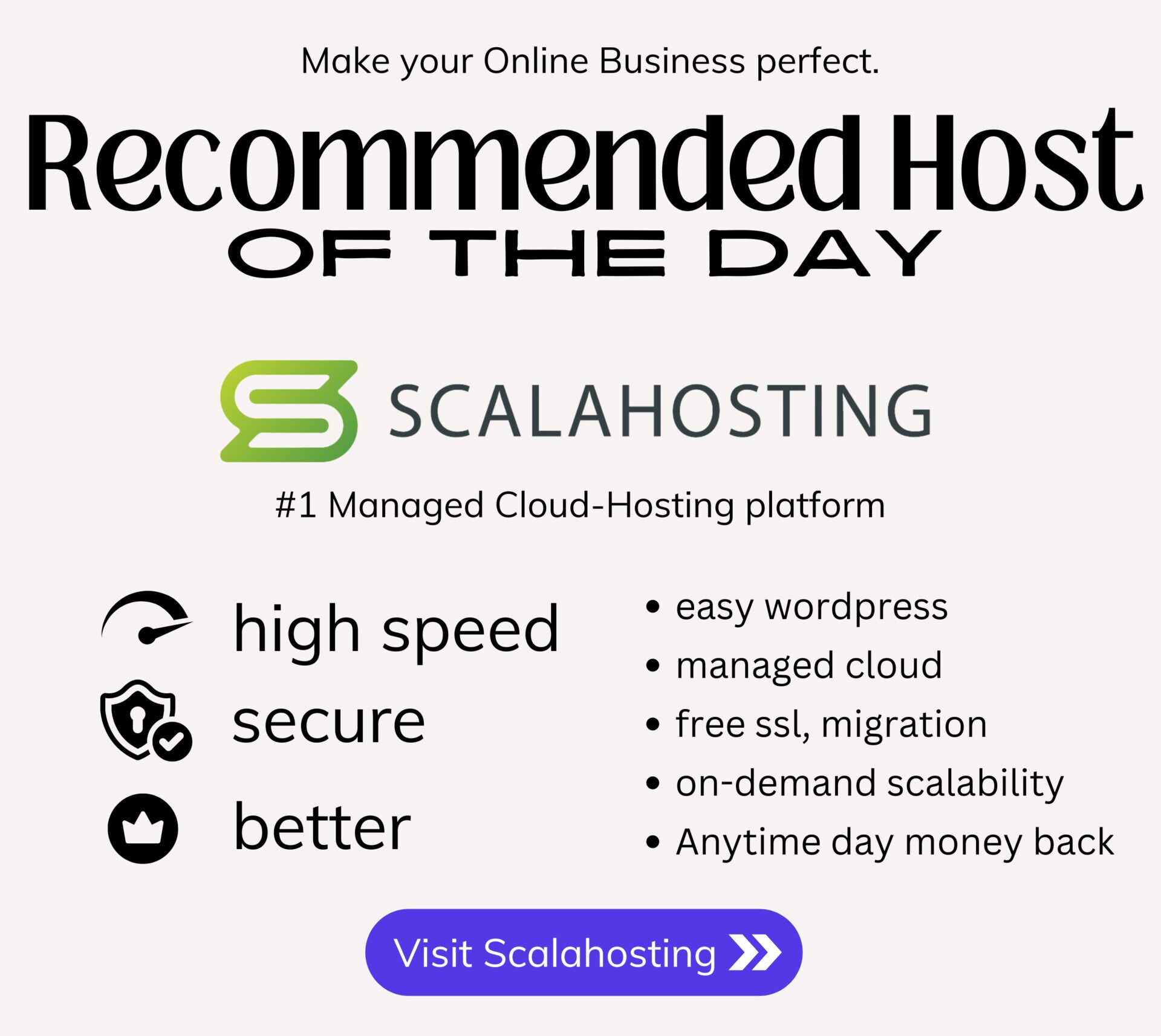 Recommended host of the day by hostadviceninja